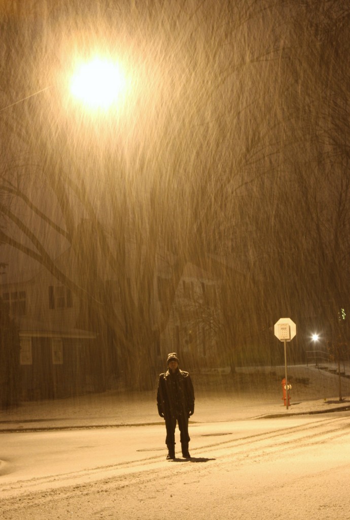 man in street