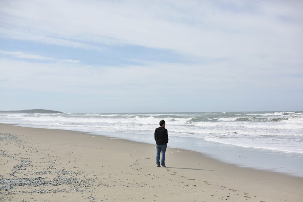 man on beach