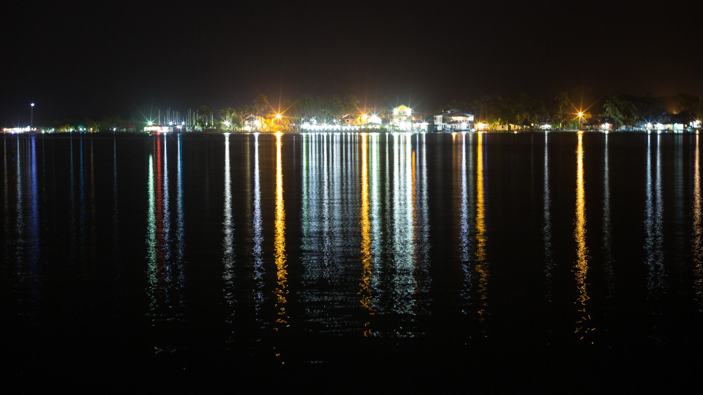 lights on water